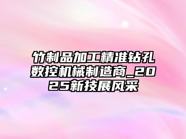 竹制品加工精準鉆孔數(shù)控機械制造商_2025新技展風采